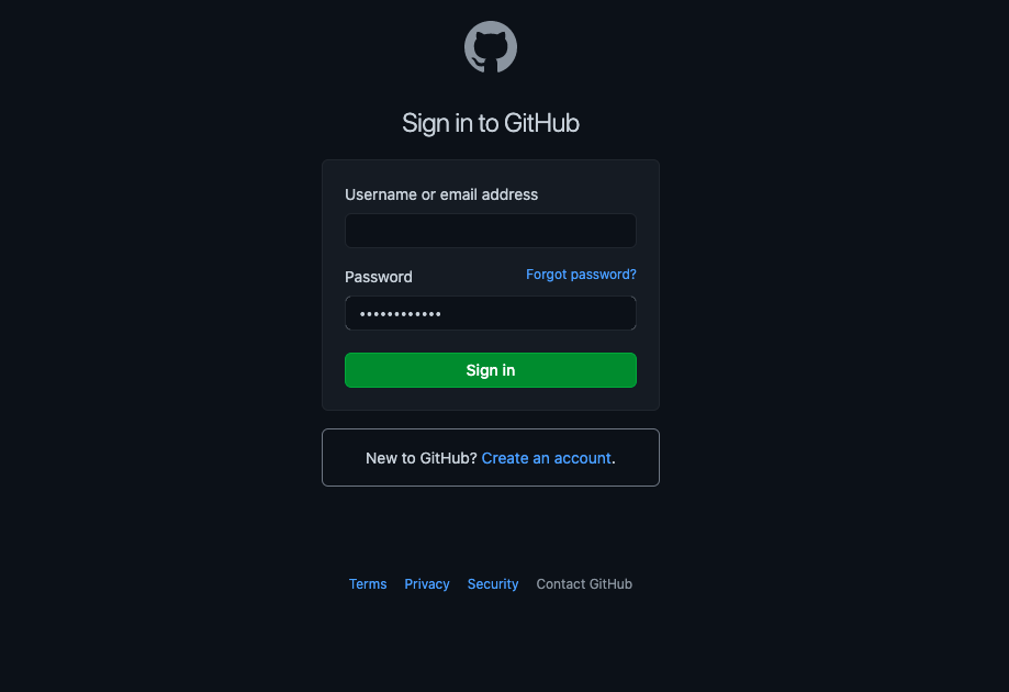 Github Login