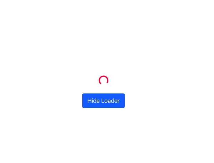 React JS: Show And Hide Loading Animation on Button Click
