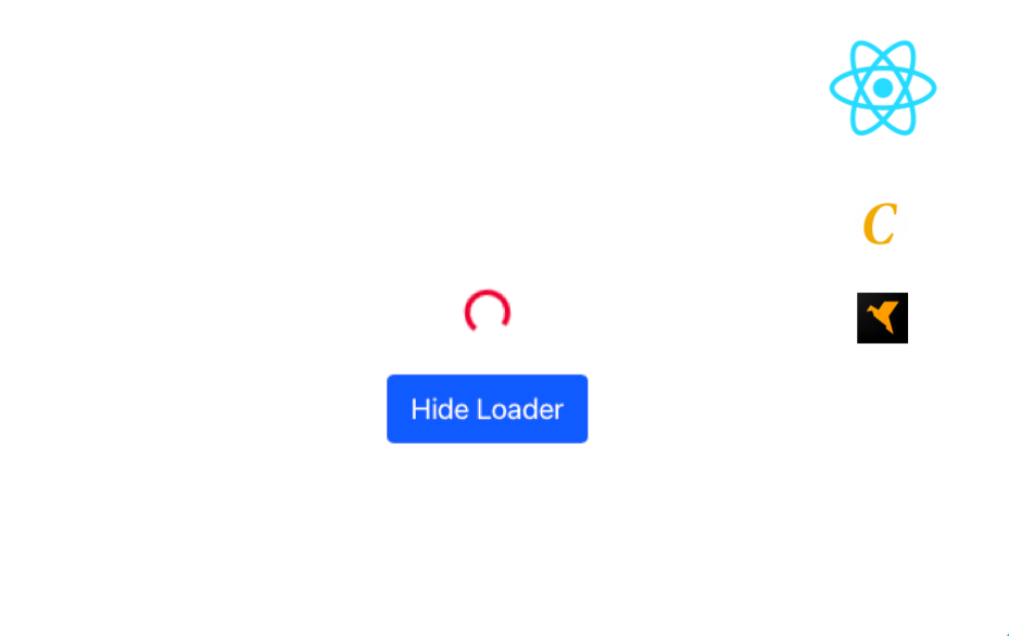 react js loading animation on button click
