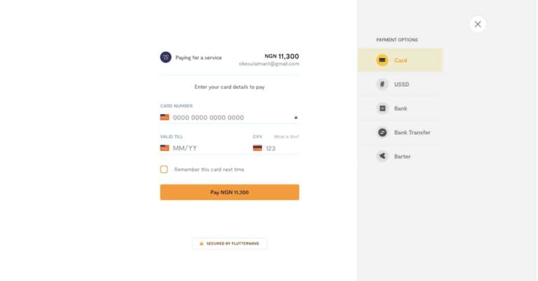 flutterWave payment integration with PHP