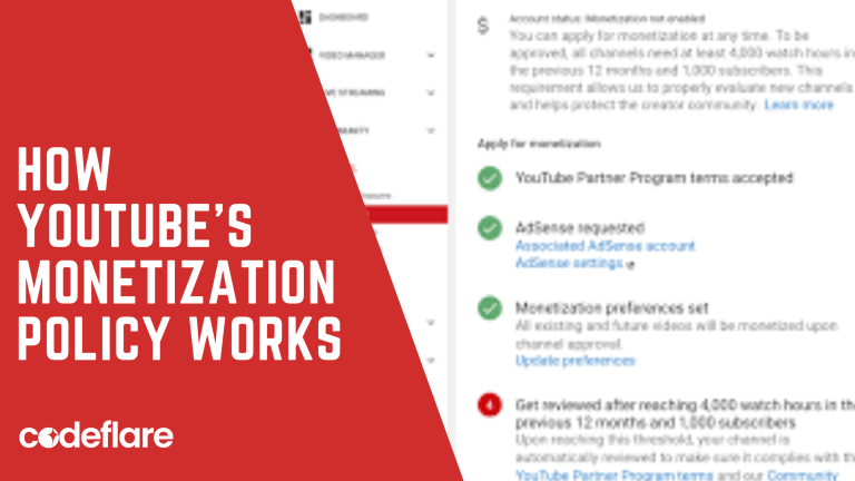 YouTube monetisation