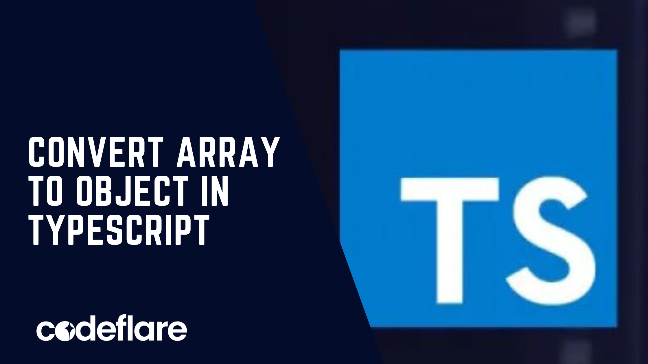 convert array to object typescript