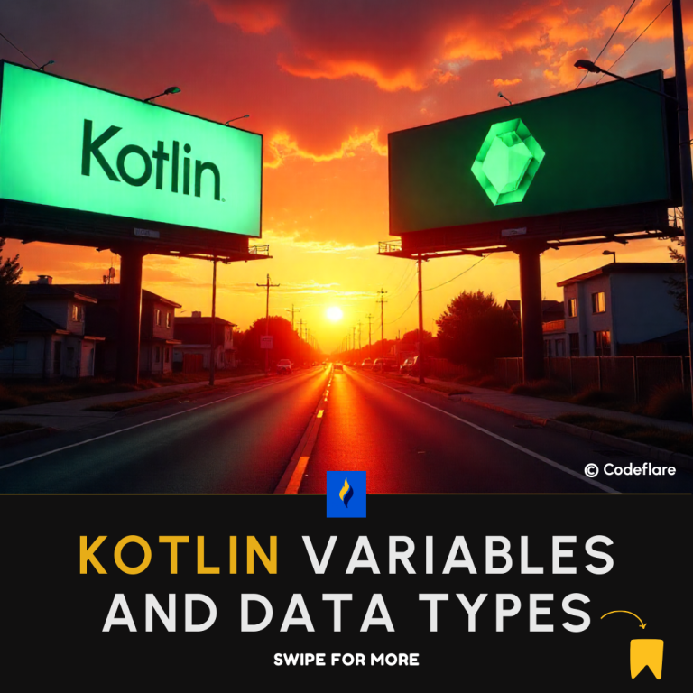 Kotlin variables and data types