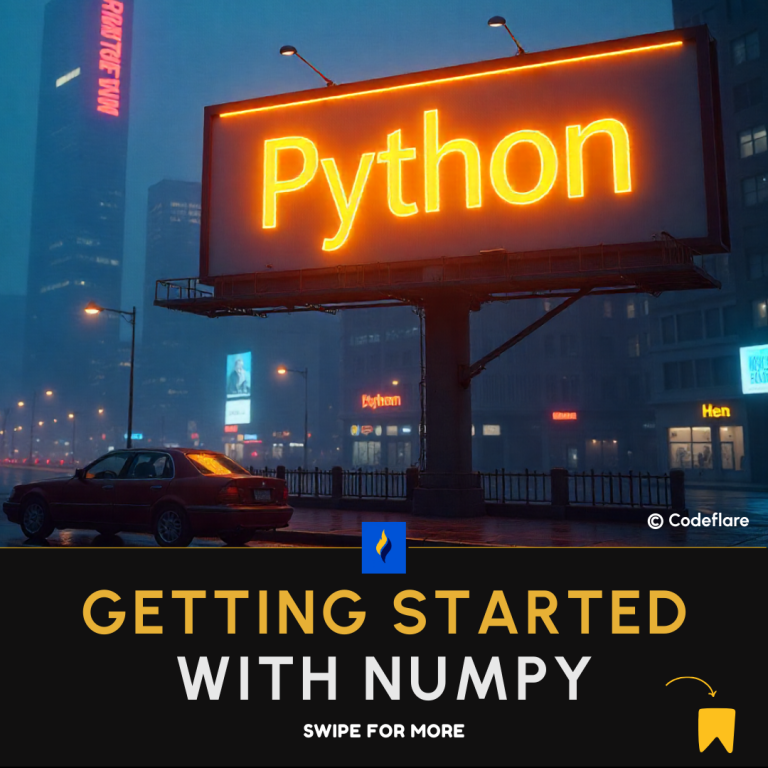 getting started with numpy